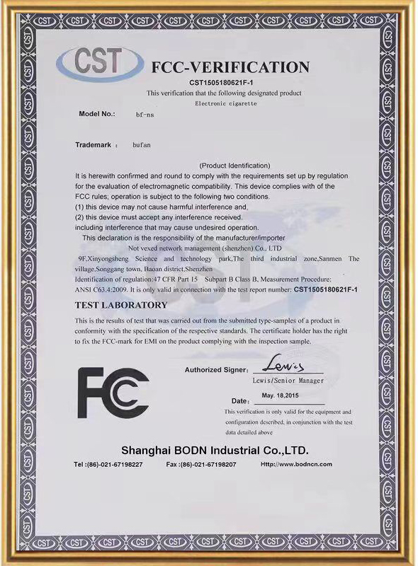 Verificación FCC